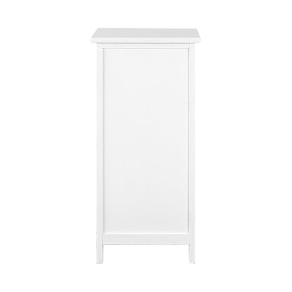 Bedside Table Bathroom Storage Cabinet 3 Drawers White