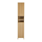 Bathroom Cabinet Storage Laundry Floor Cupboard Natural Wood Finish