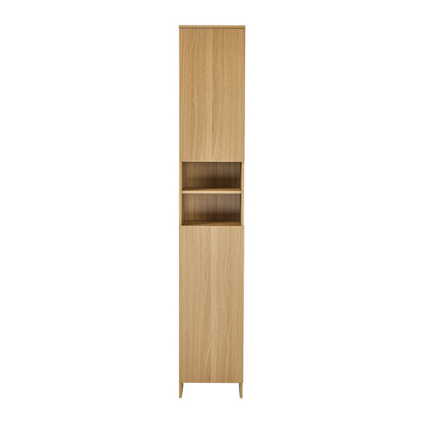  Bathroom Cabinet Storage Laundry Floor Cupboard Natural Wood Finish