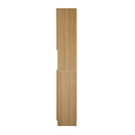Bathroom Cabinet Storage Laundry Floor Cupboard Natural Wood Finish
