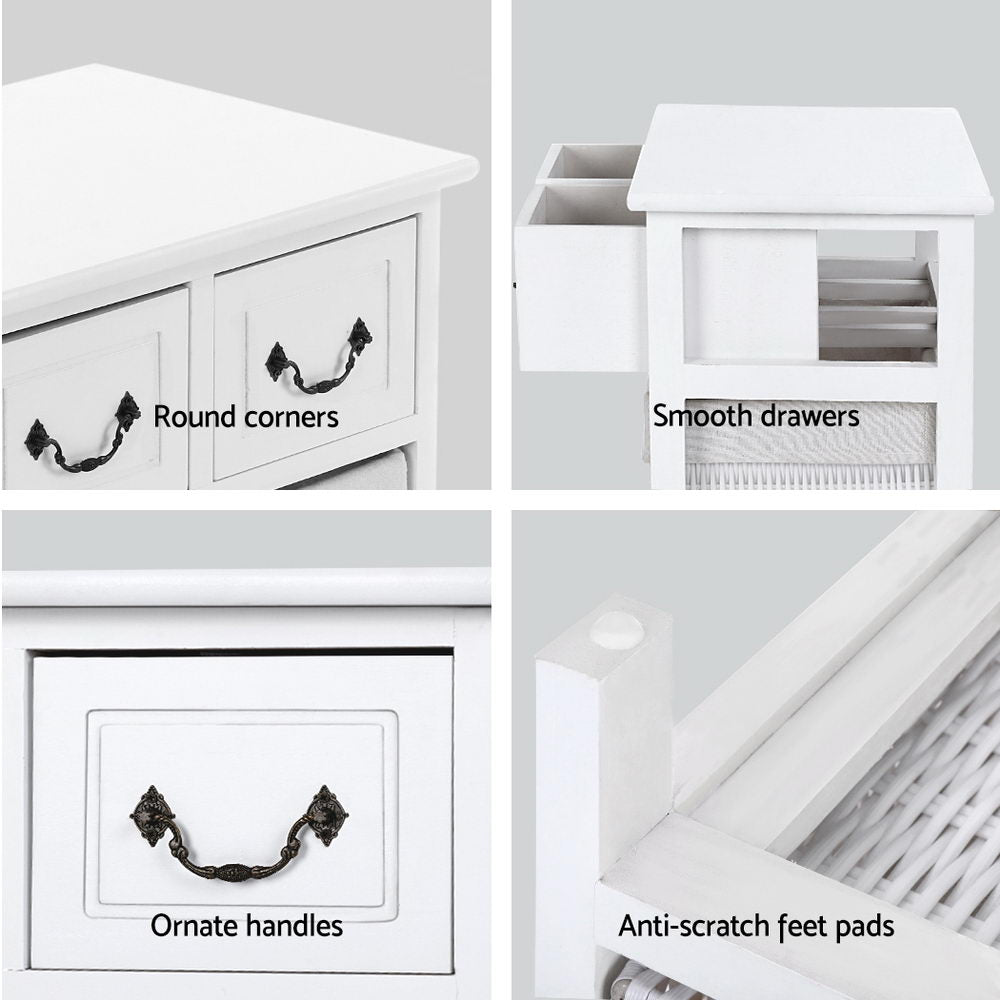 Storage Cabinet Dresser Chest of Drawers Bathroom Lamp Side