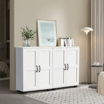 Storage Cabinet Buffet Sideboard 2 Door Black/Natural/White