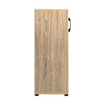 Sleek and Stylish: Versatile Sideboard Cupboard for Bathroom Storage-Natural beige\White