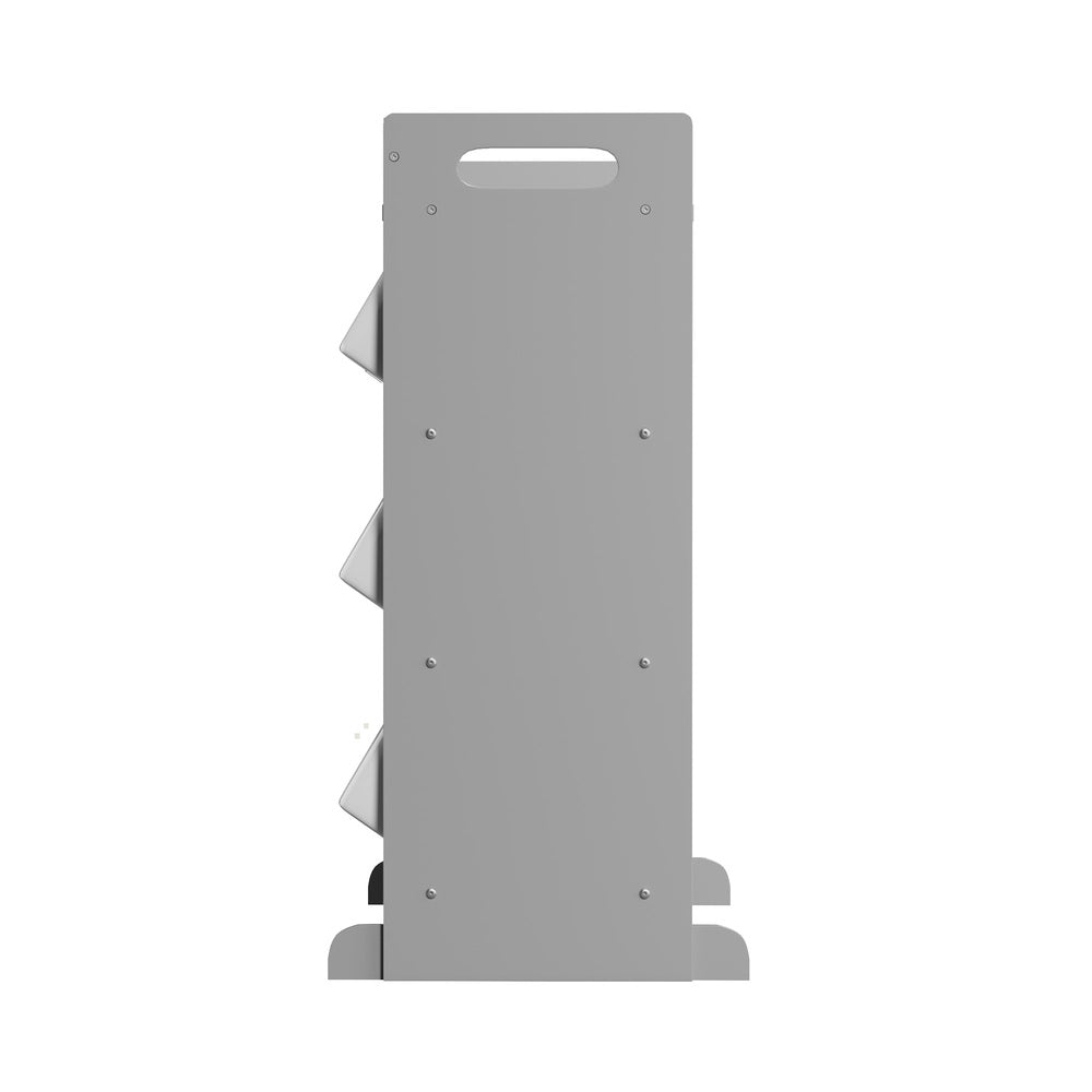 Kids Toy Storage Organiser 9 Bin Bookshelf Shelf Unit for Playroom Grey/White