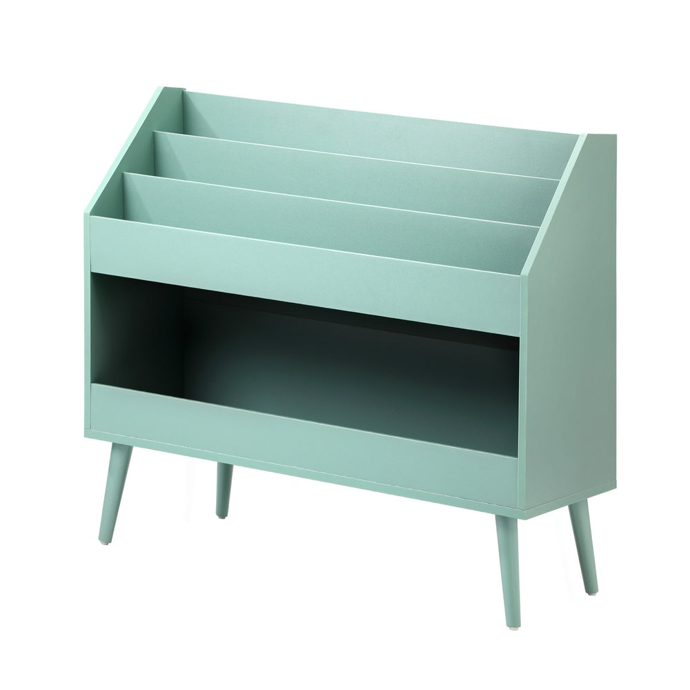 Kids Bookshelf Toy Storage 3-Tier Green | HomeAndLiving - 2