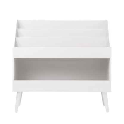 Kids Bookshelf Children Bookcase Organiser Toy Shelf White