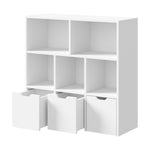 Kids Storage Cabinet Organiser With Removable Box White