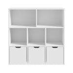 Kids Storage Cabinet Organiser With Removable Box White