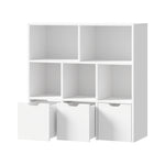 Kids Storage Cabinet Organiser With Removable Box White