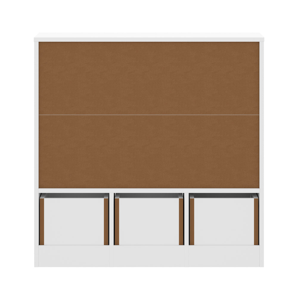 Kids Storage Cabinet Organiser With Removable Box White