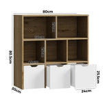 Kids Storage Cabinet Organiser With Removable Box Natural