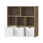 Kids Storage Cabinet Organiser With Removable Box Natural