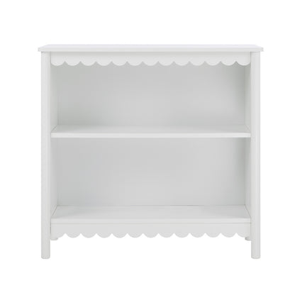 Kids Storage Bookshelf 2 Tier White