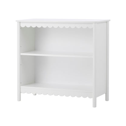 Kids Storage Bookshelf 2 Tier White