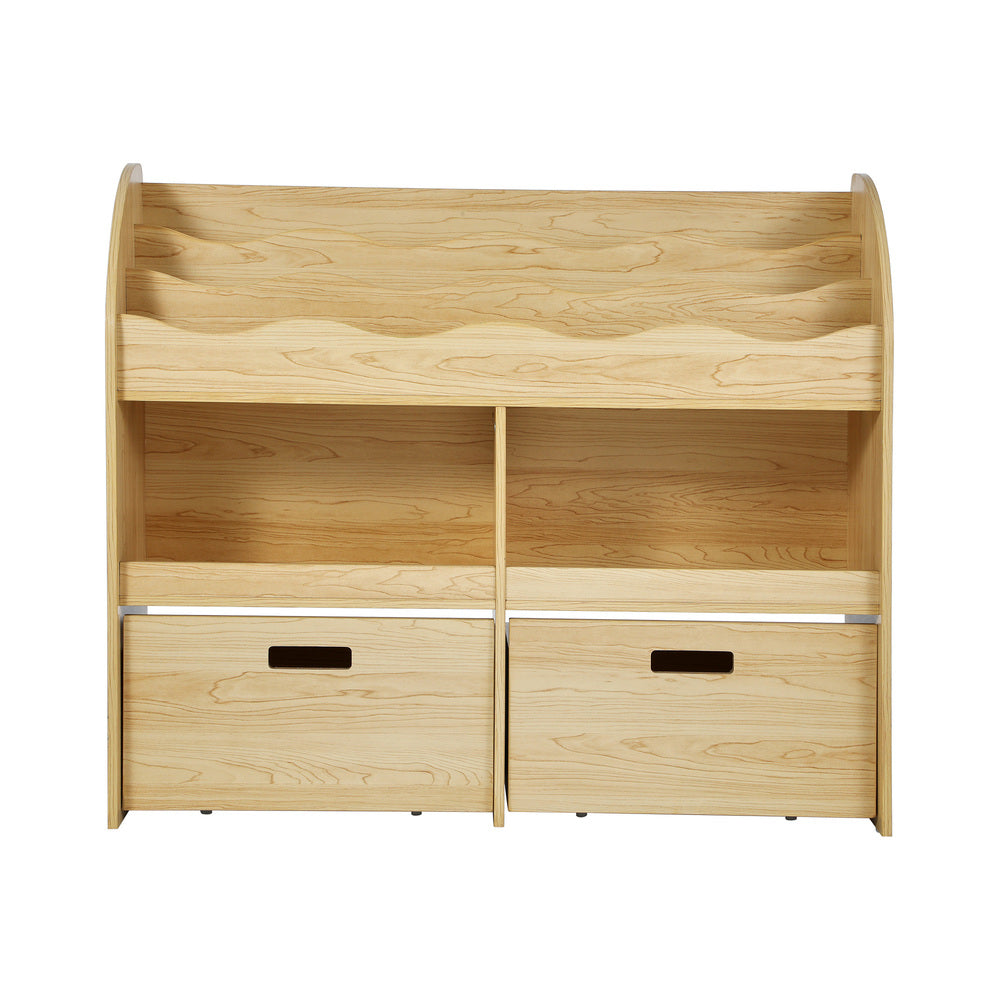 Kids Bookshelf Toy Storage Box Organiser Display Shelf White