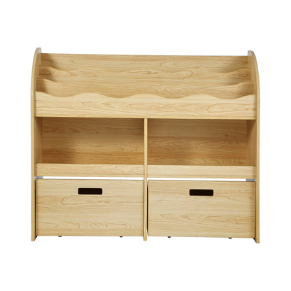 Kids Bookshelf Toy Storage Box Organiser Display Shelf White