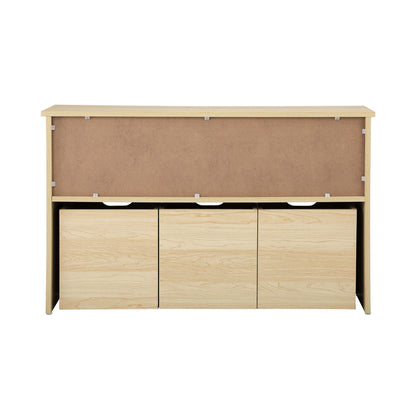 Kids Toy Storage Cabinet With Storage Box Natural