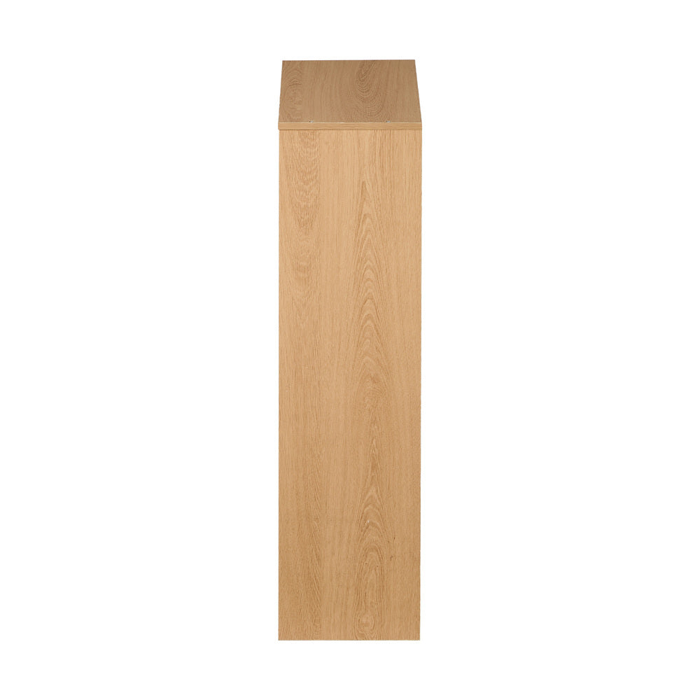 Kids Bookshelf House Bookcase Display Rack 4 Tier Natural 92x75x24cm