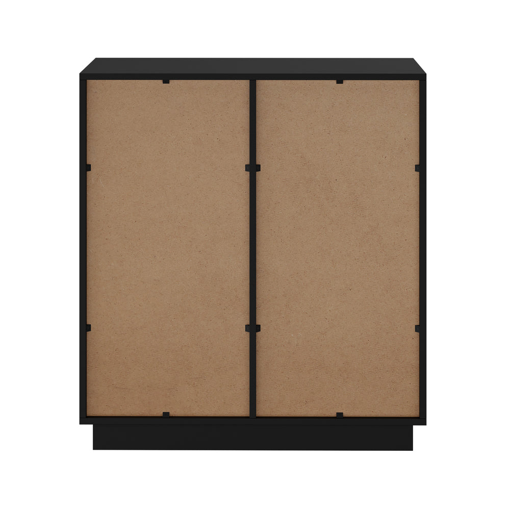 Black Buffet Cabinet 4 Drawers Storage | HomeAndLiving