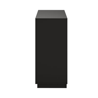 Black Buffet Cabinet 4 Drawers Storage | HomeAndLiving