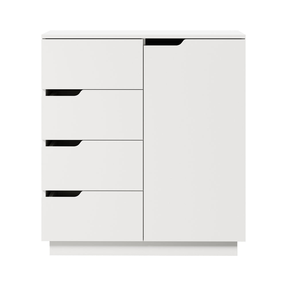 Buffet Storage Cabinet 4 Drawers White | HomeAndLiving