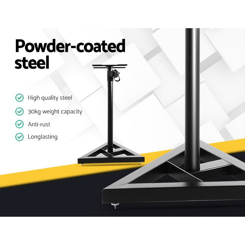 Speaker Stand 67-120Cm Adjustable Height Surround Sound Studio Home 2Pcs
