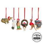 Aussie Animals Pack of 6 Christmas Baubles Decoration Gift Pack