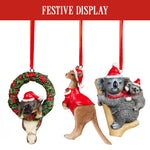 Aussie Animals Pack of 6 Christmas Baubles Decoration Gift Pack