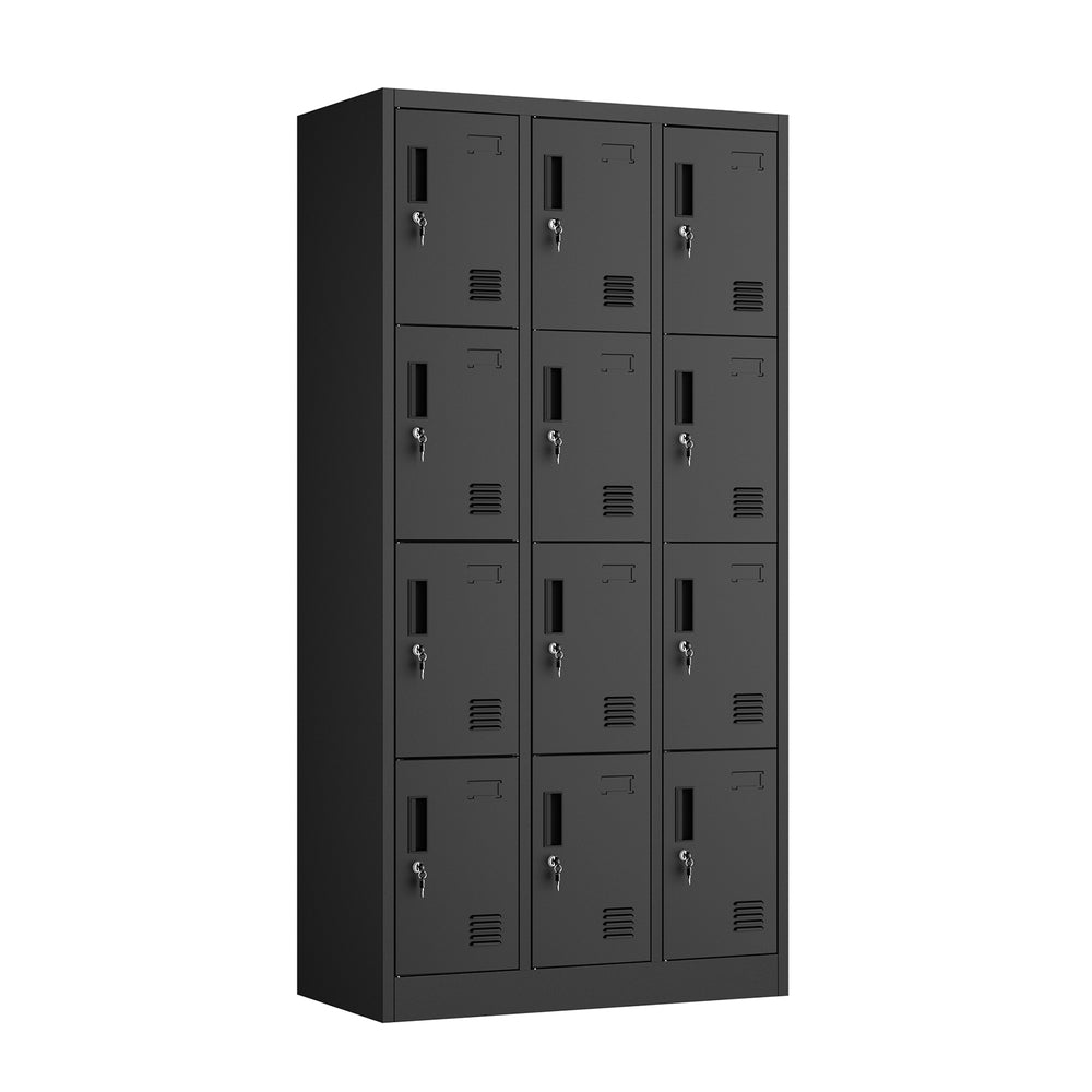 12 Door Steel Locker Cabinet Office Gym | HomeAndLiving - 2