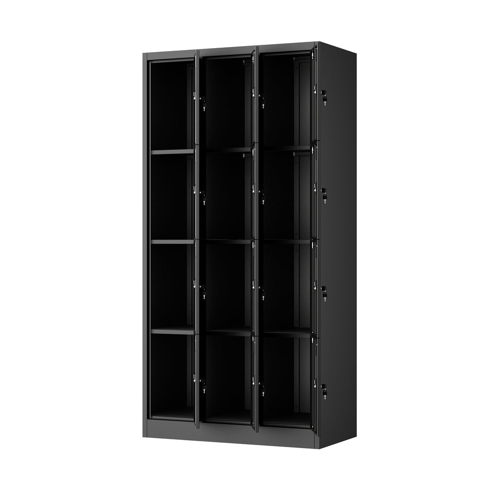 12 Door Steel Locker Cabinet Office Gym | HomeAndLiving - 5
