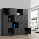 12 Door Steel Locker Cabinet Office Gym | HomeAndLiving