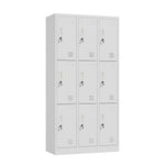 9 Door Steel Locker Cabinet Office Gym School | HomeAndLivin
