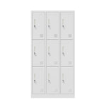 9 Door Steel Locker Cabinet Office Gym School | HomeAndLivin
