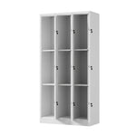 9 Door Steel Locker Cabinet Office Gym School | HomeAndLivin