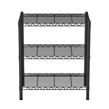 3-Tier Shelving Unit Adjustable Garage Storage Shelves Kitchen Rack Steel