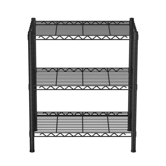 3-Tier Shelving Unit Adjustable Garage Storage Shelves Kitchen Rack Steel