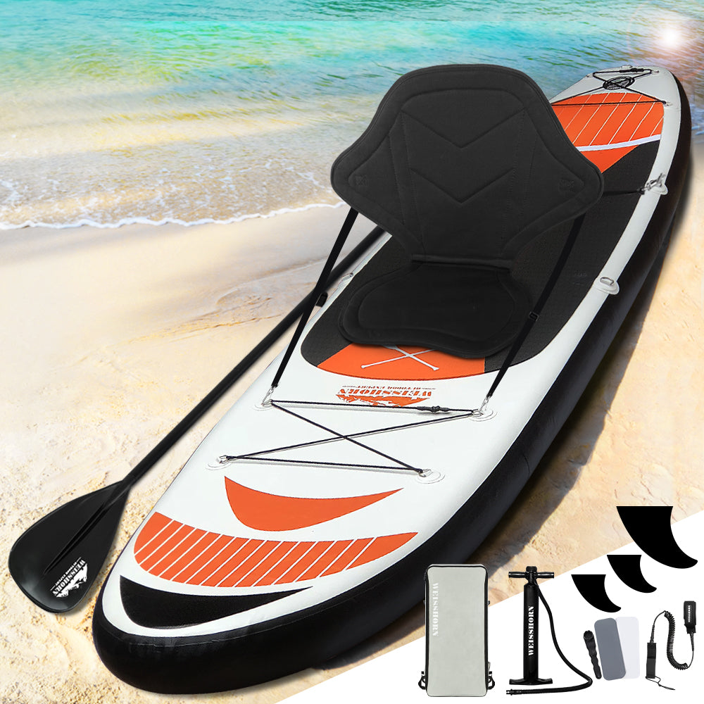 Stand Up Paddle Board 11Ft Inflatable Sup Surfboard Paddleboard Kayak Red
