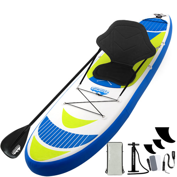  Stand Up Paddle Board 11Ft Inflatable Sup Surfboard Paddleboard Kayak Yellow