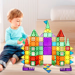 Kids Magnetic Tiles Blocks Building Educational Toys 60PCS