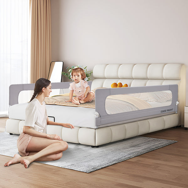  Baby Bed Rail 150x85CM Adjustable Foldable