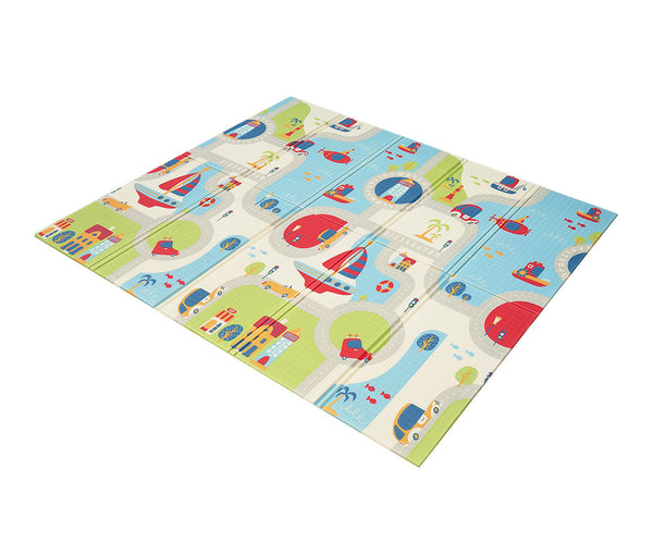  Kids Play Mat Double Folding Pad XPE Foam Non-slip Carpet