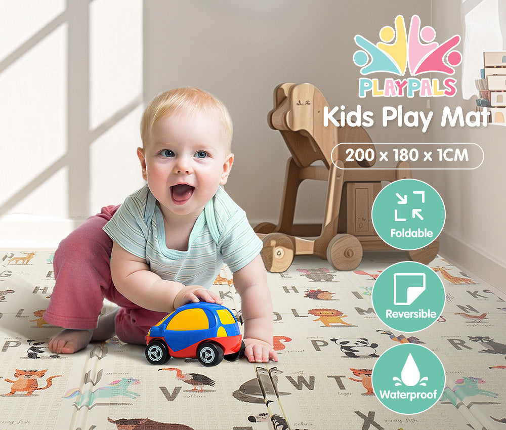 Kids Play Mat Folding XPE Foam Double Pad Non-slip Carpet