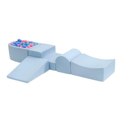 Kids Climb Crawl Foam Play Set 5PC Blue