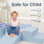 Kids Climb Crawl Foam Play Set 5PC Blue