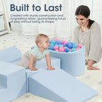 Kids Climb Crawl Foam Play Set 5PC Blue