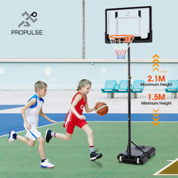 Kids Basketball Hoop Portable 1.5M-2.1M Height Adjustable
