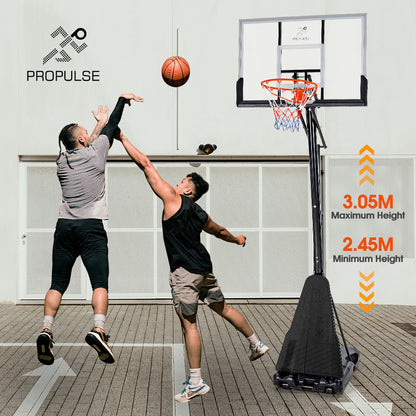 Basketball Hoop Stand 2.45M-3.05M Height Adjustable