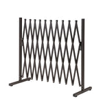 Garden Fence Gate Expandable Barrier Indoor Outdoor Brown