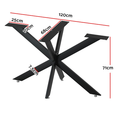 Starburst Table Legs Coffee Dining Table Legs Diy Metal Leg 120X68Cm