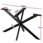 Starburst Table Legs Coffee Dining Table Legs Diy Metal Leg 150X78Cm